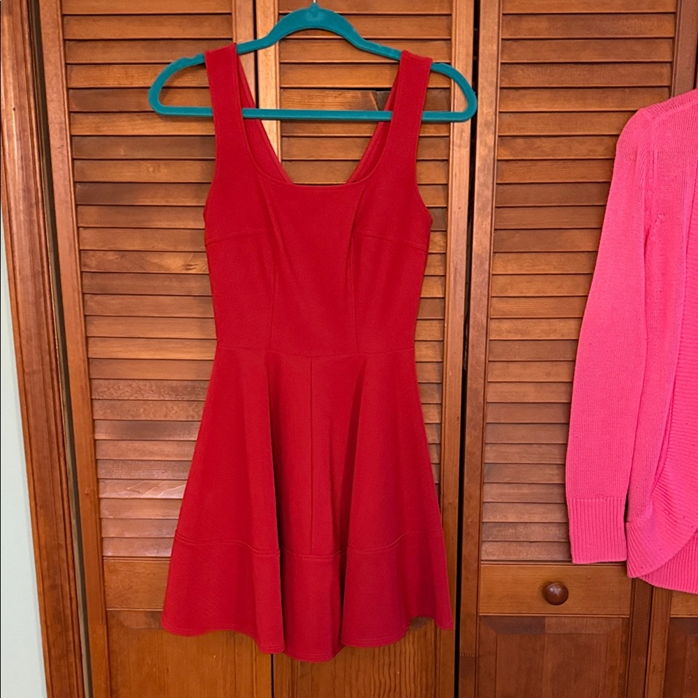 Lulu's Red Sleeveless Fit & Flare Mini Dress